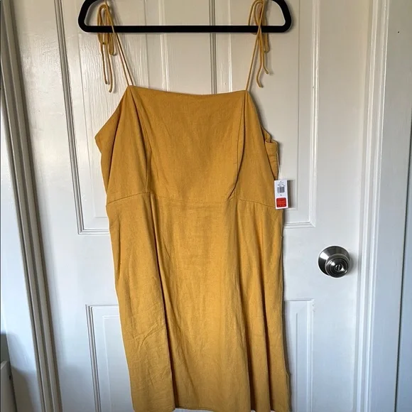 NWT Old Navy Mustard Yellow Dress - Picture 1 of 8